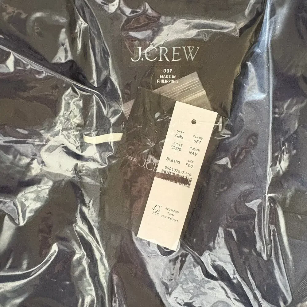 J Crew Vivienne Blazer 00 00P P00 Navy Blue NWT Merino Wool Jacket CI620 J.Crew